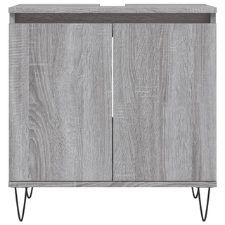 vidaXL 3 Piece Bathroom Cabinet Set Grey Sonoma Engineered Wood - Giant Lobelia