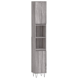 vidaXL 3 Piece Bathroom Cabinet Set Grey Sonoma Engineered Wood - Giant Lobelia