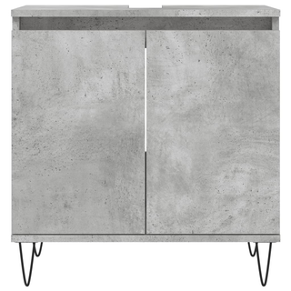 vidaXL 3 Piece Bathroom Cabinet Set Concrete Grey Engineered Wood - Giant Lobelia