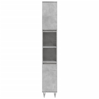 vidaXL 3 Piece Bathroom Cabinet Set Concrete Grey Engineered Wood - Giant Lobelia