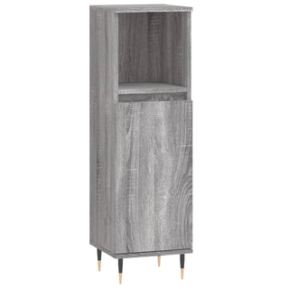 vidaXL 3 Piece Bathroom Cabinet Set Grey Sonoma Engineered Wood - Giant Lobelia