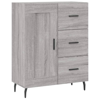 vidaXL Highboard Grey Sonoma 69.5x34x180 cm Engineered Wood - Giant Lobelia