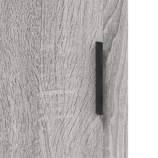 vidaXL Highboard Grey Sonoma 69.5x34x180 cm Engineered Wood - Giant Lobelia