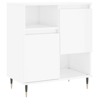 vidaXL Sideboards 3 pcs High Gloss White Engineered Wood - Giant Lobelia