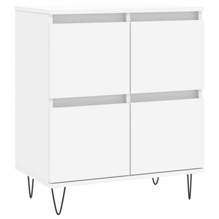 vidaXL Sideboards 2 pcs White Engineered Wood - Giant Lobelia