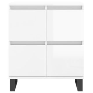 vidaXL Sideboards 3 pcs High Gloss White Engineered Wood - Giant Lobelia