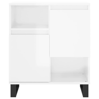 vidaXL Sideboards 3 pcs High Gloss White Engineered Wood - Giant Lobelia