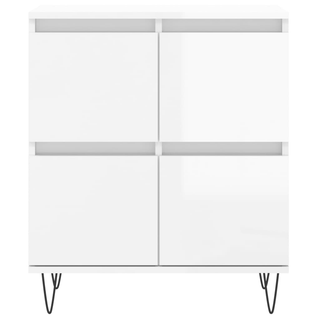 vidaXL Sideboards 3 pcs High Gloss White Engineered Wood - Giant Lobelia