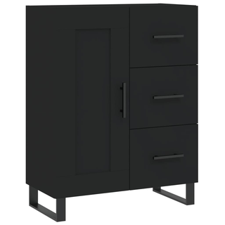 vidaXL Highboard Black 69.5x34x180 cm Engineered Wood - Giant Lobelia