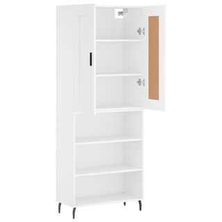 vidaXL Highboard White 69.5x34x180 cm Engineered Wood - Giant Lobelia