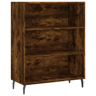 vidaXL Highboard Smoked Oak 69.5x34x180 cm Engineered Wood - Giant Lobelia