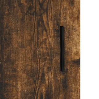 vidaXL Highboard Smoked Oak 69.5x34x180 cm Engineered Wood - Giant Lobelia