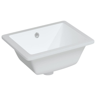 Bathroom Sink White 39x30x18.5 cm Rectangular Ceramic - Giant Lobelia