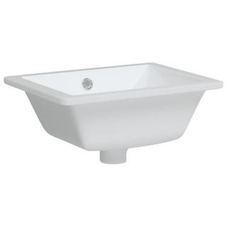 Bathroom Sink White 39x30x18.5 cm Rectangular Ceramic - Giant Lobelia