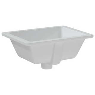 Bathroom Sink White 39x30x18.5 cm Rectangular Ceramic - Giant Lobelia