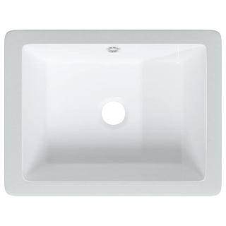 Bathroom Sink White 39x30x18.5 cm Rectangular Ceramic - Giant Lobelia