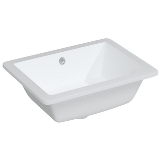 Bathroom Sink White 46.5x35x18 cm Rectangular Ceramic - Giant Lobelia