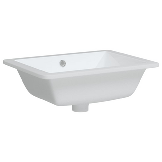 Bathroom Sink White 46.5x35x18 cm Rectangular Ceramic - Giant Lobelia