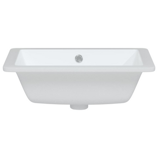 Bathroom Sink White 46.5x35x18 cm Rectangular Ceramic - Giant Lobelia