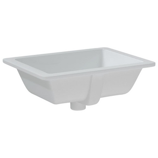 Bathroom Sink White 46.5x35x18 cm Rectangular Ceramic - Giant Lobelia