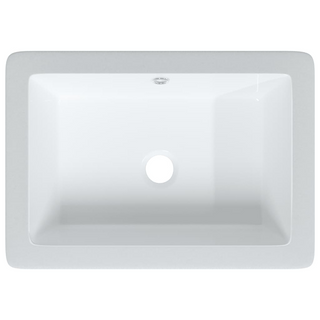 Bathroom Sink White 46.5x35x18 cm Rectangular Ceramic - Giant Lobelia