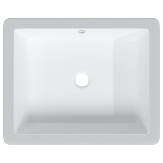 Bathroom Sink White 50x40.5x18.5 cm Rectangular Ceramic - Giant Lobelia