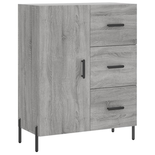 vidaXL Highboard Grey Sonoma 69.5x34x180 cm Engineered Wood - Giant Lobelia