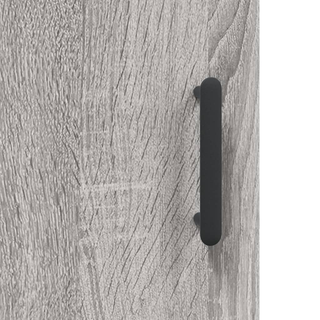 vidaXL Highboard Grey Sonoma 69.5x34x180 cm Engineered Wood - Giant Lobelia