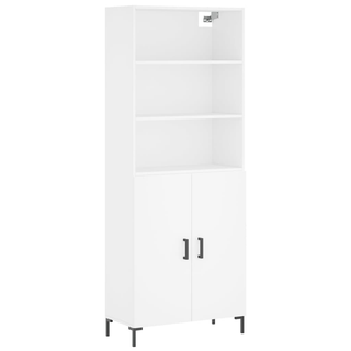 vidaXL Highboard White 69.5x34x180 cm Engineered Wood - Giant Lobelia