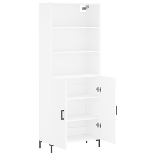 vidaXL Highboard White 69.5x34x180 cm Engineered Wood - Giant Lobelia