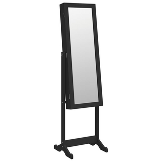 Mirror Jewellery Cabinet with LED Lights Free Standing Black - Giant Lobelia