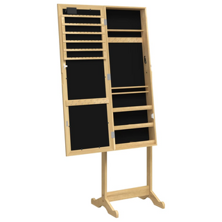 Mirror Jewellery Cabinet with LED Lights Free Standing - Giant Lobelia