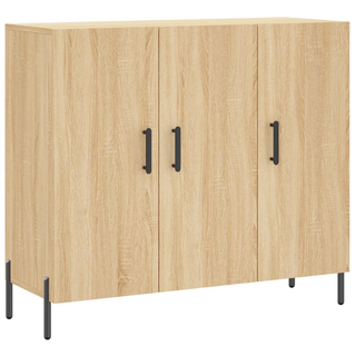 vidaXL Sideboard Sonoma Oak 90x34x80 cm Engineered Wood - Giant Lobelia