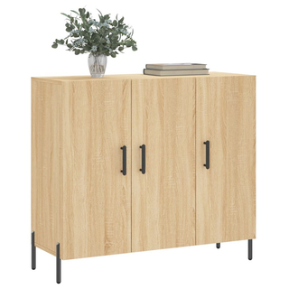 vidaXL Sideboard Sonoma Oak 90x34x80 cm Engineered Wood - Giant Lobelia