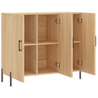 vidaXL Sideboard Sonoma Oak 90x34x80 cm Engineered Wood - Giant Lobelia