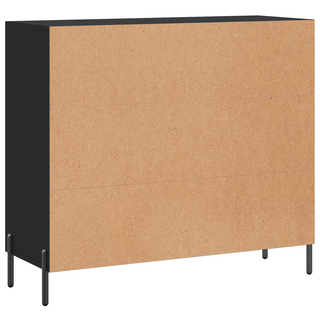 vidaXL Sideboard Black 90x34x80 cm Engineered Wood - Giant Lobelia