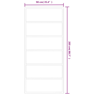 Sliding Door with Hardware Set ESG Glass&Aluminium 90x205 cm - Giant Lobelia