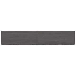 Bathroom Countertop Dark Brown 160x30x(2-4) cm Treated Solid Wood - Giant Lobelia