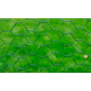 Chicken Wire Fence Galvanised with PVC Coating 25x0.5 m Green - Giant Lobelia