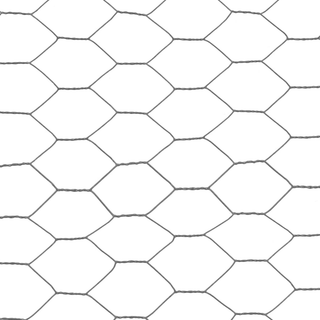 Chicken Wire Fence Steel with PVC Coating 25x0.5 m Grey - Giant Lobelia