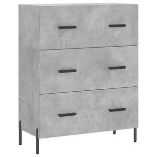 vidaXL Highboard Concrete Grey 69.5x34x180 cm Engineered Wood - Giant Lobelia