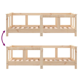 Kids Bed Frame 70x140 cm Solid Wood Pine - Giant Lobelia