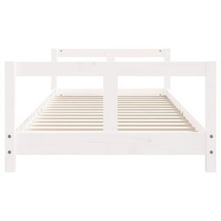 Kids Bed Frame White 80x200 cm Solid Wood Pine - Giant Lobelia