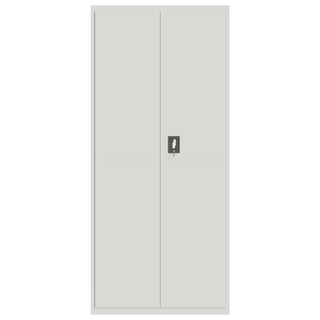 File Cabinet Light Grey 90x40x200 cm Steel - Giant Lobelia