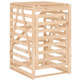 Wheelie Bin Storage 84x90x128.5 cm Solid Wood Pine - Giant Lobelia