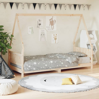 Kids Bed Frame 80x200 cm Solid Wood Pine - Giant Lobelia