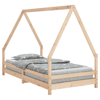 Kids Bed Frame 90x190 cm Solid Wood Pine - Giant Lobelia