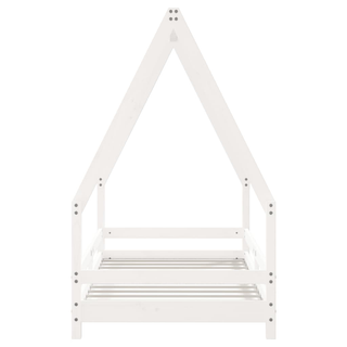 Kids Bed Frame White 80x160 cm Solid Wood Pine - Giant Lobelia