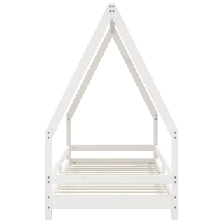 Kids Bed Frame White 80x200 cm Solid Wood Pine - Giant Lobelia