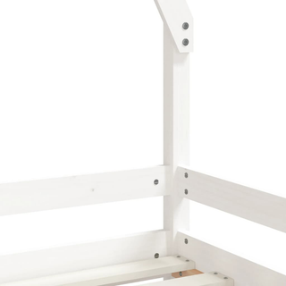 Kids Bed Frame White 80x200 cm Solid Wood Pine - Giant Lobelia